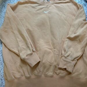 Nike Beige Crewneck Sweatshirt